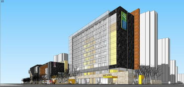 精品現(xiàn)代商業(yè)街區(qū)步行街SU模型及效果圖設(shè)計圖下載與蛇口人民醫(yī)院項(xiàng)目模型資源整合